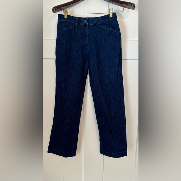 L.L. Bean Denim - LL Bean Women’s Perfect Fit Straight Leg Dark Denim Pants 4P